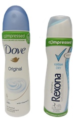 UnileverCompressedDeodorantCans Contain Same Quantity with Less Packaging