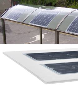 Pannelli fotovoltaici flessibili integrati Lexan BIPV